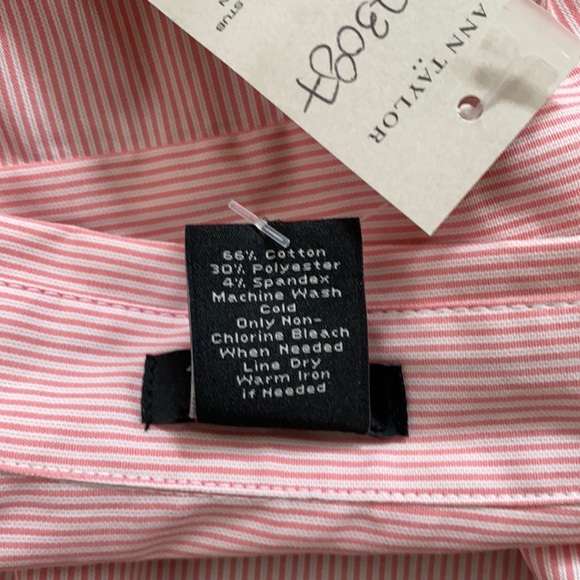 Ann Taylor Short-Sleeve Button Down Blouse-0P - Picture 7 of 7